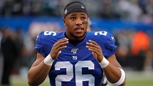 Saquon Barkley honors Kobe Bryant with jacket at NFL Honors
