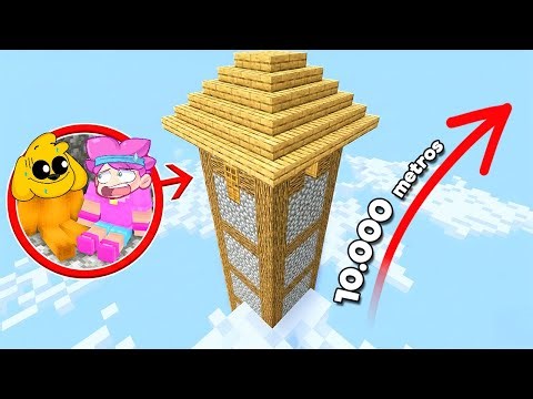Construí la CASA SEGURA MÁS ALTA de Minecraft! 😱 LOS VECINOS #2