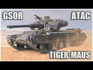 ATAC, GSOR the TANK & Tiger-Maus • WoT Blitz Gameplay