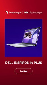19 reactions | Power through your day with the Dell Inspiron 14 Plus, featuring the Snapdragon X Plus. With exceptional multi-day battery life. | Snapdragon | Facebook