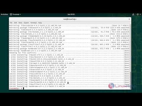 How to Install and Use HandBrakeCLI on Opensuse15.1