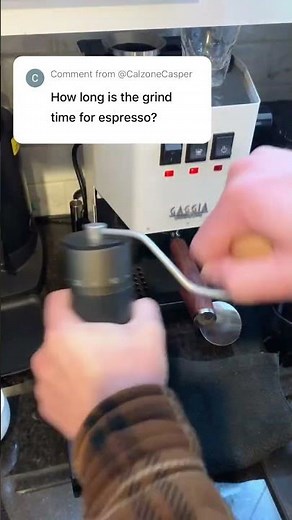 Kingrinder K6 grind time for espresso