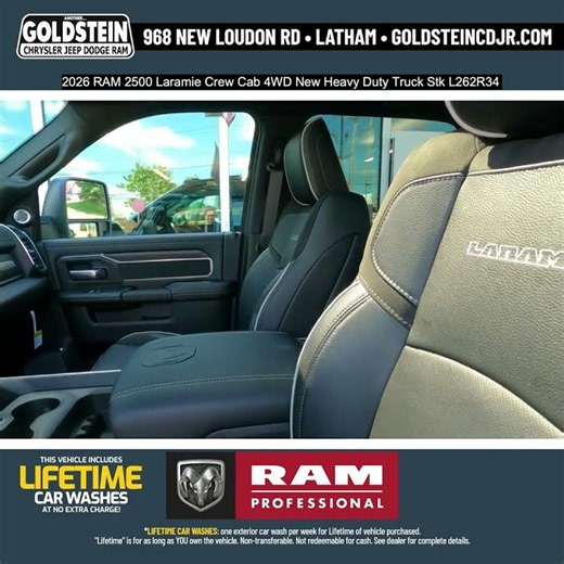 2026 RAM 2500 Laramie Crew Cab 4WD New Heavy Duty Truck Stk L262R34