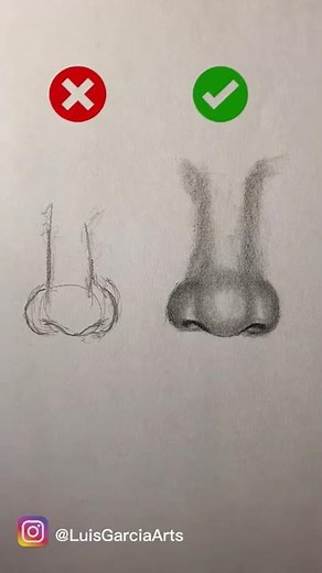 Como Dibujar NARIZ De Frente Facil #shorts