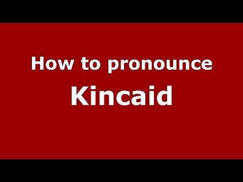 How to pronounce Kincaid (American English/US) - PronounceNames.com