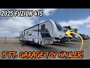 The Ultimate Garage On Wheels - Keystone Fuzion 415 Toy Hauler Tour