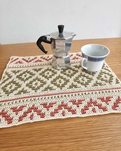 Bohemian Mosaic Crochet Placemat Pattern Free