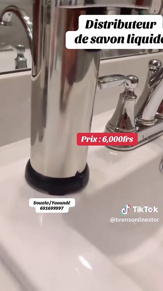 Distributeur de savon liquide 🥳𝐏𝐀𝐈𝐄𝐌𝐄𝐍𝐓 𝐀̀ 𝐋𝐀 𝐋𝐈𝐕𝐑𝐀𝐈𝐒𝐎𝐍 🥳 DOUALA & YAOUNDE , passez vos commandes sur whatsapp au 691699997 vous payez après réception #fypシ゚viralシ #meubletv #viralreelschallenge #homesweethome #homedecor