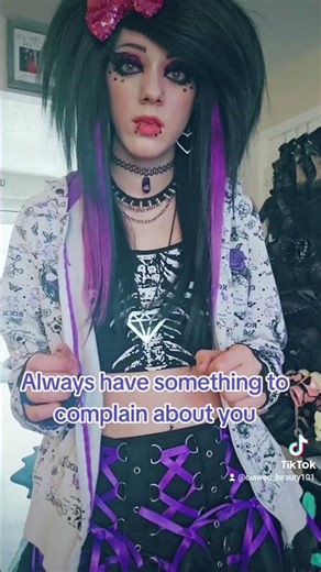 @clawed_beauty101 in her skirt from vampirefreaks!