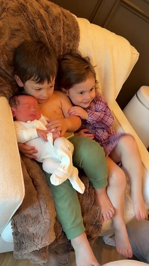 First time kids met their baby Bear & we posted the full coming home video on YouTube. To see how in love they all are makes my mama heart so happy. Andrew East #familyfriendly #newbaby #babybrother #kids #familymemories | Shawn Johnson East