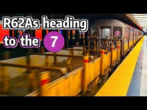 ⁴ᴷ⁶⁰ 8-Car R62A Set Transferring over to Corona Yard - with a Refuse Flatcar!