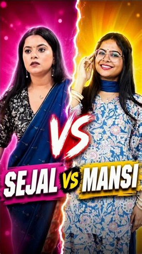 Sejal Gaba 🆚 Mansi's Handmade #shorts #sejal #mansi #viral #short
