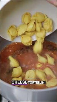 Creamy Tortellini Soup in Minutes! 😍🍲 #shorts