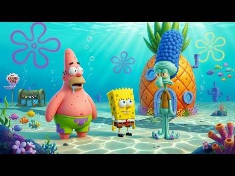 The Simpsons UNDERWATER Parody 🌊 | SpongeBob-Style Adventure (4K 3D Animation)