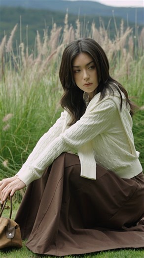 Let the winter write your melody. ❄️ #SP #10F25SKIW020 #10F25KNIW013 | Routine Women