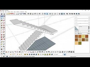 Easy staircase build with 1001bit tools in #sketchup