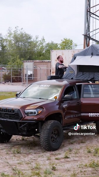 Camping made quick and easy #tacoma #viralvideo #fyp #prerunner #overland