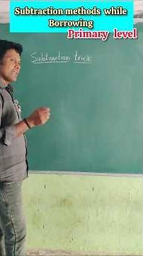 Subtraction easy method #Easy method subtraction while borrowing #subtraction method s