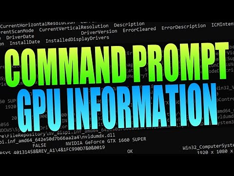 Get GPU Information Using CMD In Windows 10 | Every Gamer Should Know!