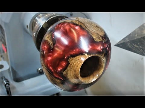 Woodturning - Resin and Rootball