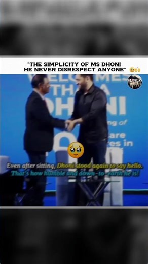 such a nice gesture by msdhoni #cricket #nobatidao #ipl