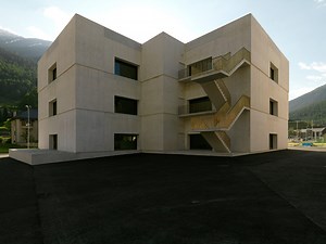 valerio olgiati: visiting center at swiss national park, zernez