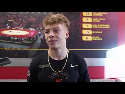 Stevo Poulin's media day availability prior to the Cyclone's dual vs Iowa on Sunday