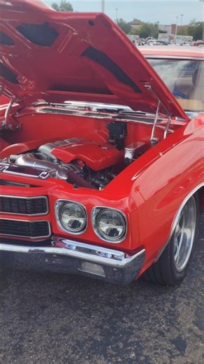 LS3 v8 powered Chevrolet chevelle ss restomod at classic car meet