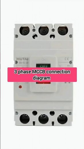 3 phase MCCB connection || mccb connection #electrical #ytshorts