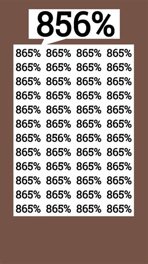 Curiosity: 99% fail this puzzle-Spot 856%! #fypシ゚viral #iqtest #shorts #eymath