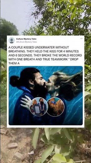 The Most Incredible Underwater Kiss You'll Ever See 💋🌊 #water #kiss #love#motivation