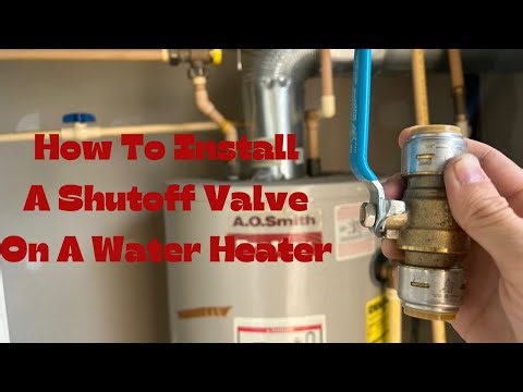 How To Install A Shutoff Valve On A Water Heater #maintenance
