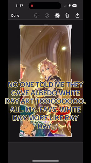 Albedo’s White Day Artwork: A 4/4 Favorite in Genshin Impact