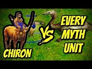 CHIRON (Hero) vs EVERY MYTH UNIT - Age of Mythology