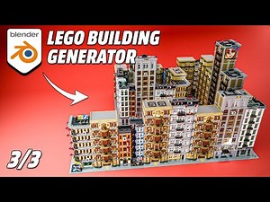 Making a LEGO City Generator with Blender | Building Generator Tutorial 3/3