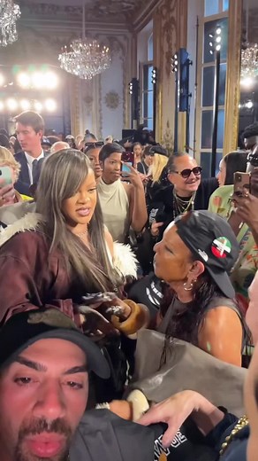 Rihanna and Michelle Lamy kickin it at gala | michele lamy