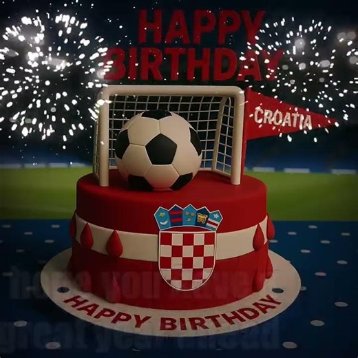 Happy Birthday to an Amazing Croatia Football Fan – Send Instantly Online
