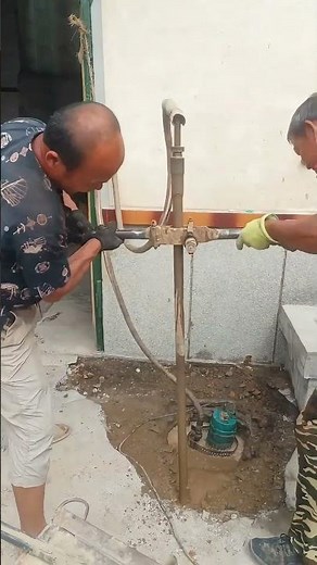 Simple Way To Drill A Well At Rural Yard !