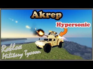 AA Akrep, Fast With Hypersonic Missiles In Military Tycoon Roblox
