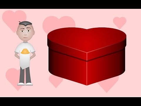 Heart Shaped Box Valentines Day Card Graphics Tutorial