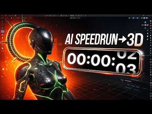 AI vs 3D Artist - 3D Character Full Workflow (Part 2)