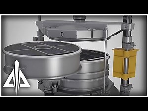 3D Mechanical Flour Sifter Visualization | Trinity Animation