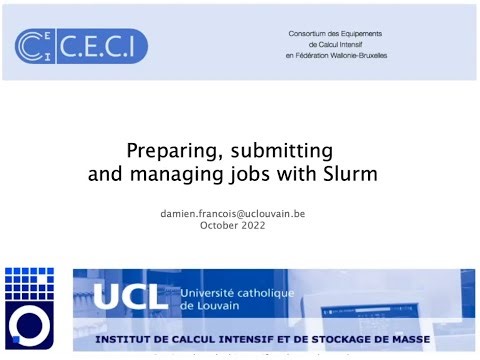 Preparing, submitting and managing jobs with Slurm