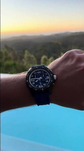 Sunsets & Sport Models Breitling Endurance Pro on WIS Straps Royal Blue Rub