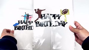 Runner Birthday Cake Topper Marathon Happy Birthday Cake Topper Black Glitter Athletics Theme Decoration Cross Country Running Group Family Run Sports Party Supplies