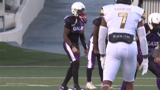 KATV was at War Memorial Stadium covering some semi-pro football between the Arkansas Kings and the Northeast Arkansas Galaxy. The highlight of the night came from Kings' safety Jakaylen Jackson, who made this leaping one-handed interception! Even our cameraman was stunned. KATV will have more on the Arkansas Kings later this week, so stay tuned! | KATV Channel 7