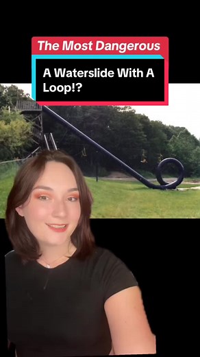 The cannonball loop was one of the most dangerous waterslides in history… who thought this was a good idea?! 😭 #adventurepark #cannonballloop #waterslides #dangerousrides #didyouknow