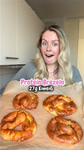 Protein Brezeln 🥨 #rezept #abnehmen #protein
