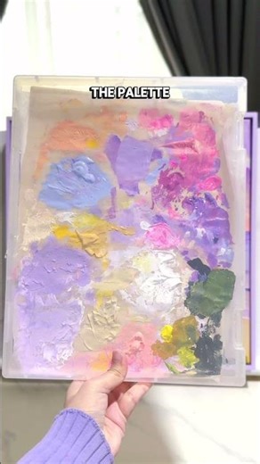 I’m using an A4 file folder as my DIY wet palette for acrylic paint