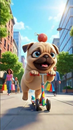 Pug Puppy Pool Surprise Mini Beach Balls | Tiny Adorable #shorts #pug